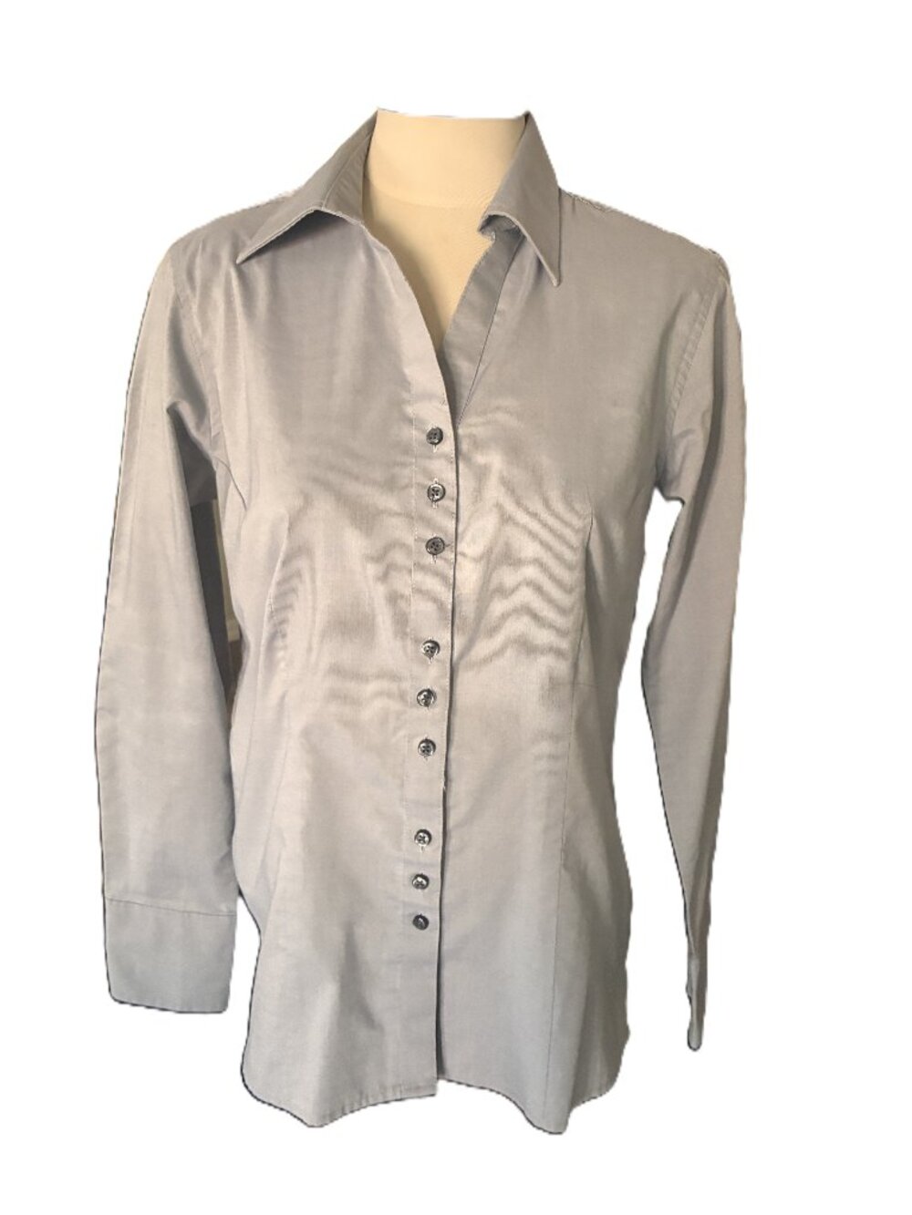 OOBE Gray Button-Up Shirt sz M